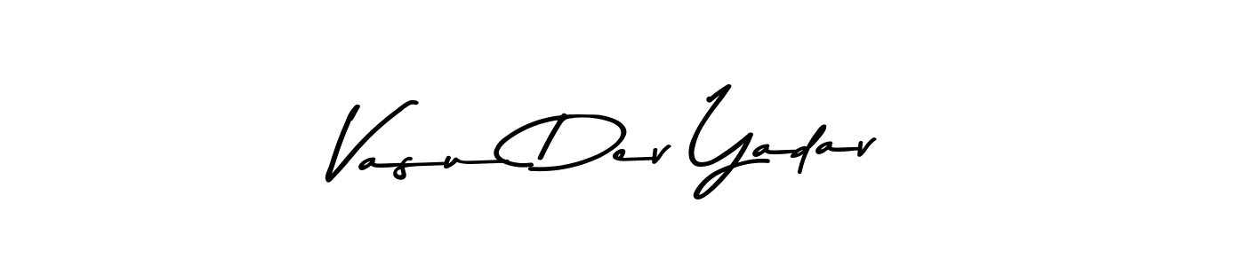 Use a signature maker to create a handwritten signature online. With this signature software, you can design (Asem Kandis PERSONAL USE) your own signature for name Vasu Dev Yadav. Vasu Dev Yadav signature style 9 images and pictures png