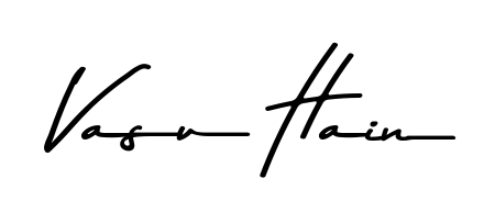 Looking for an artistic signature for Vasu Hain? The Asem Kandis PERSONAL USE calligraphy style gives a sophisticated flow suitable for business cards and emails. Vasu Hain signature style 9 images and pictures png