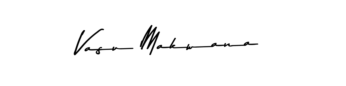 Vasu Makwana stylish signature style. Best Handwritten Sign (Asem Kandis PERSONAL USE) for my name. Handwritten Signature Collection Ideas for my name Vasu Makwana. Vasu Makwana signature style 9 images and pictures png