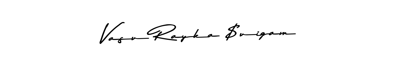 Design your own signature with our free online signature maker. With this signature software, you can create a handwritten (Asem Kandis PERSONAL USE) signature for name Vasu Rayka $uigam. Vasu Rayka $uigam signature style 9 images and pictures png