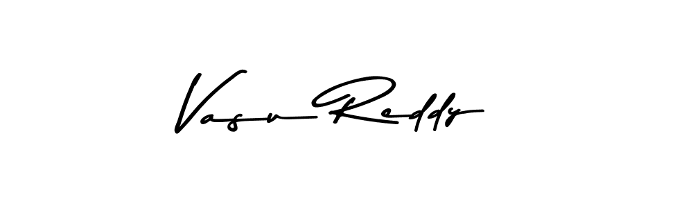 How to make Vasu Reddy name signature. Use Asem Kandis PERSONAL USE style for creating short signs online. This is the latest handwritten sign. Vasu Reddy signature style 9 images and pictures png