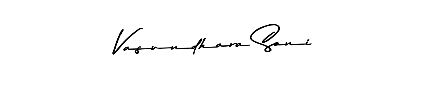 Use a signature maker to create a handwritten signature online. With this signature software, you can design (Asem Kandis PERSONAL USE) your own signature for name Vasundhara Soni. Vasundhara Soni signature style 9 images and pictures png