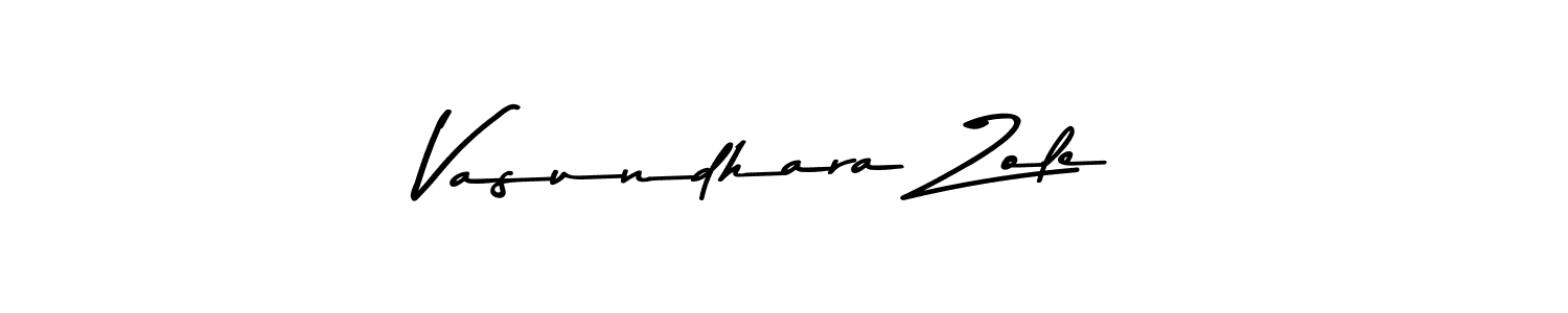 Use a signature maker to create a handwritten signature online. With this signature software, you can design (Asem Kandis PERSONAL USE) your own signature for name Vasundhara Zole. Vasundhara Zole signature style 9 images and pictures png