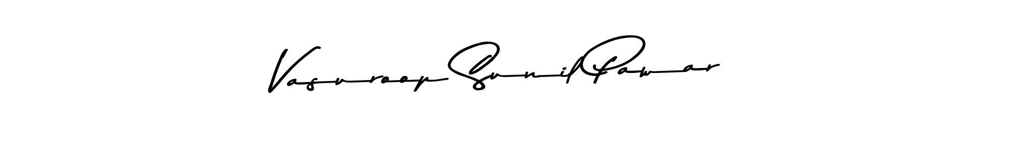 This is the best signature style for the Vasuroop Sunil Pawar name. Also you like these signature font (Asem Kandis PERSONAL USE). Mix name signature. Vasuroop Sunil Pawar signature style 9 images and pictures png