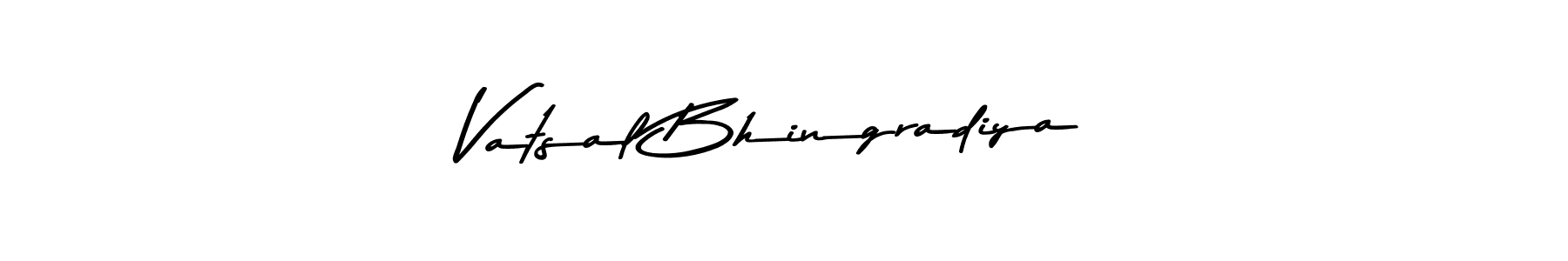 The best way (Asem Kandis PERSONAL USE) to make a short signature is to pick only two or three words in your name. The name Vatsal Bhingradiya include a total of six letters. For converting this name. Vatsal Bhingradiya signature style 9 images and pictures png