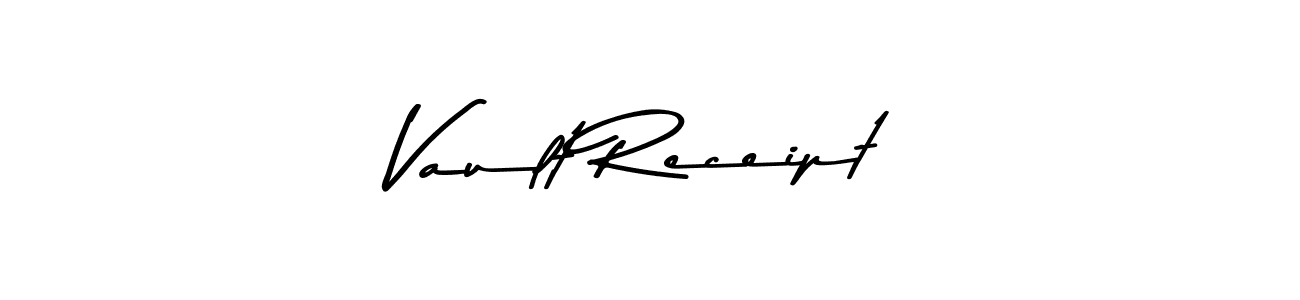 How to make Vault Receipt signature? Asem Kandis PERSONAL USE is a professional autograph style. Create handwritten signature for Vault Receipt name. Vault Receipt signature style 9 images and pictures png