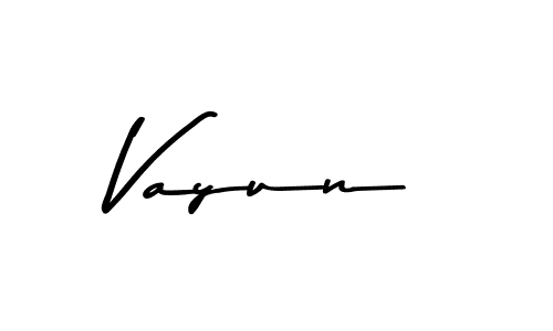Design your own signature with our free online signature maker. With this signature software, you can create a handwritten (Asem Kandis PERSONAL USE) signature for name Vayun. Vayun signature style 9 images and pictures png