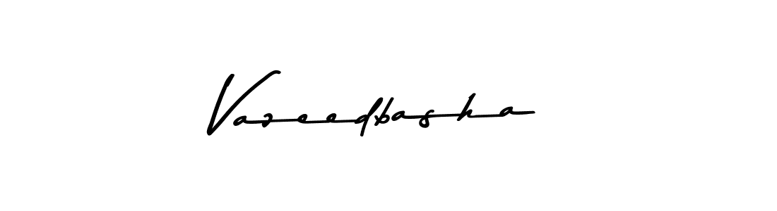 Vazeedbasha stylish signature style. Best Handwritten Sign (Asem Kandis PERSONAL USE) for my name. Handwritten Signature Collection Ideas for my name Vazeedbasha. Vazeedbasha signature style 9 images and pictures png