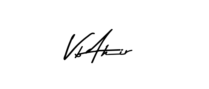 How to Draw Vb Ahir signature style? Asem Kandis PERSONAL USE is a latest design signature styles for name Vb Ahir. Vb Ahir signature style 9 images and pictures png