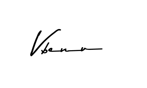 Create a beautiful signature design for name Vbenu. With this signature (Asem Kandis PERSONAL USE) fonts, you can make a handwritten signature for free. Vbenu signature style 9 images and pictures png