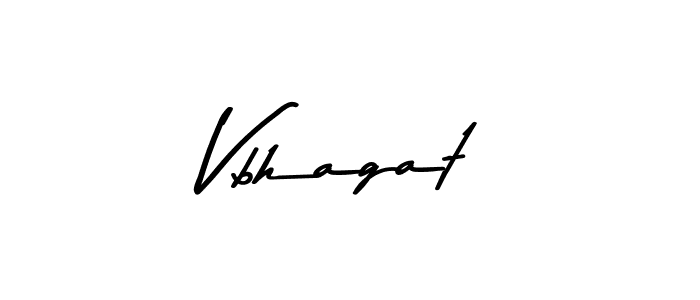 How to make Vbhagat name signature. Use Asem Kandis PERSONAL USE style for creating short signs online. This is the latest handwritten sign. Vbhagat signature style 9 images and pictures png