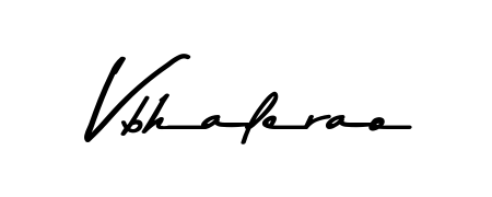 The Asem Kandis PERSONAL USE handwriting style adds charm and authenticity to name Vbhalerao. A wonderful choice for personal thank-you notes. Vbhalerao signature style 9 images and pictures png