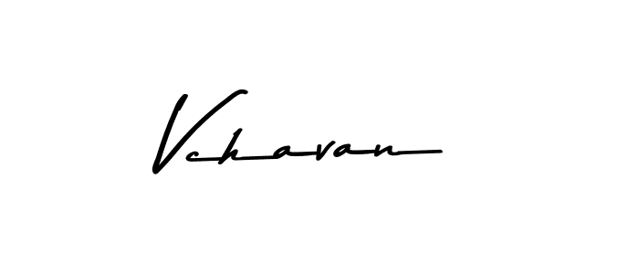 How to make Vchavan name signature. Use Asem Kandis PERSONAL USE style for creating short signs online. This is the latest handwritten sign. Vchavan signature style 9 images and pictures png