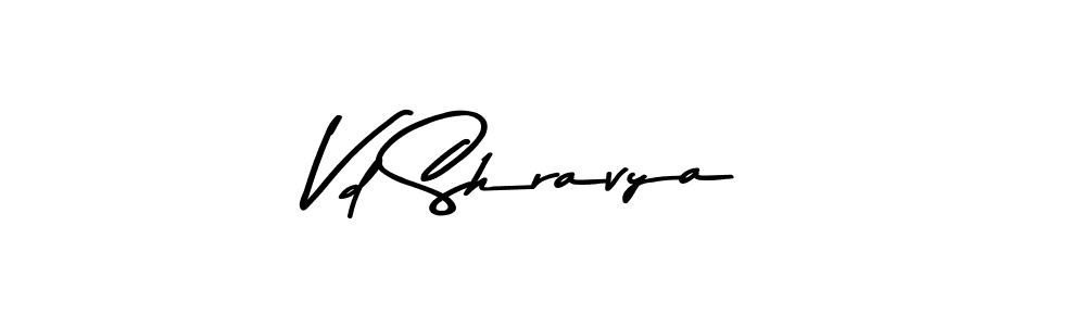 Vd Shravya stylish signature style. Best Handwritten Sign (Asem Kandis PERSONAL USE) for my name. Handwritten Signature Collection Ideas for my name Vd Shravya. Vd Shravya signature style 9 images and pictures png