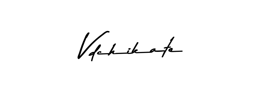 Design your own signature with our free online signature maker. With this signature software, you can create a handwritten (Asem Kandis PERSONAL USE) signature for name Vdchikate. Vdchikate signature style 9 images and pictures png