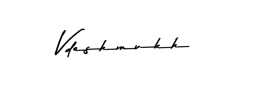 The best way (Asem Kandis PERSONAL USE) to make a short signature is to pick only two or three words in your name. The name Vdeshmukh include a total of six letters. For converting this name. Vdeshmukh signature style 9 images and pictures png