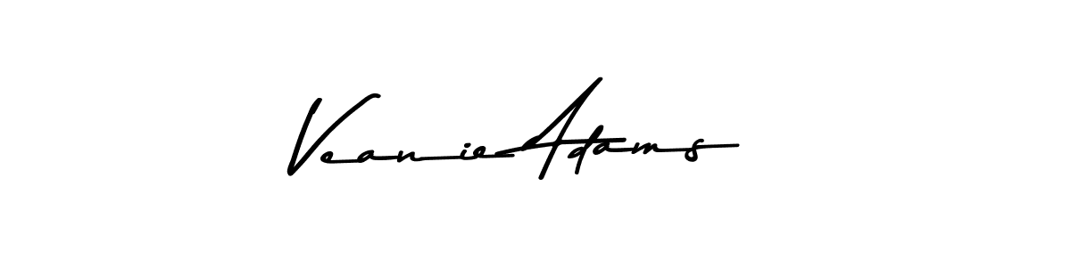 You should practise on your own different ways (Asem Kandis PERSONAL USE) to write your name (Veanie Adams) in signature. don't let someone else do it for you. Veanie Adams signature style 9 images and pictures png