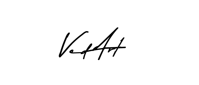 This is the best signature style for the Ved Art name. Also you like these signature font (Asem Kandis PERSONAL USE). Mix name signature. Ved Art signature style 9 images and pictures png