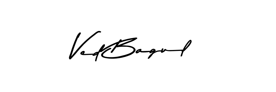 Also You can easily find your signature by using the search form. We will create Ved Bagul name handwritten signature images for you free of cost using Asem Kandis PERSONAL USE sign style. Ved Bagul signature style 9 images and pictures png