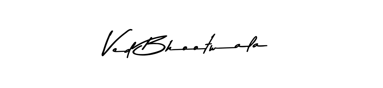 It looks lik you need a new signature style for name Ved Bhootwala. Design unique handwritten (Asem Kandis PERSONAL USE) signature with our free signature maker in just a few clicks. Ved Bhootwala signature style 9 images and pictures png