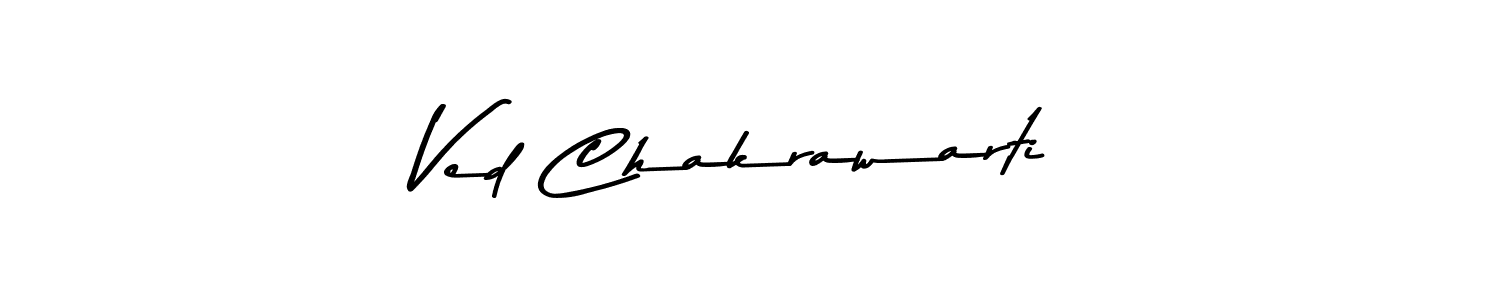 Ved Chakrawarti stylish signature style. Best Handwritten Sign (Asem Kandis PERSONAL USE) for my name. Handwritten Signature Collection Ideas for my name Ved Chakrawarti. Ved Chakrawarti signature style 9 images and pictures png