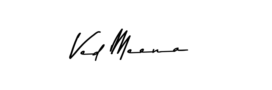 How to make Ved Meena signature? Asem Kandis PERSONAL USE is a professional autograph style. Create handwritten signature for Ved Meena name. Ved Meena signature style 9 images and pictures png