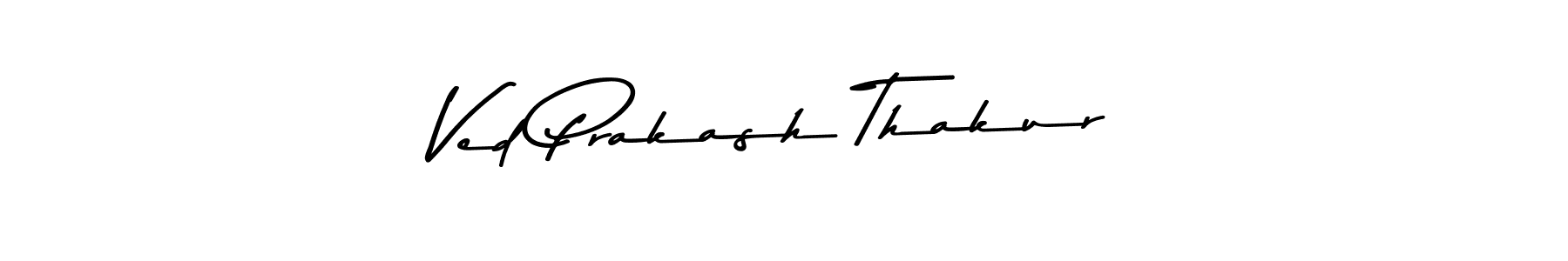 Use a signature maker to create a handwritten signature online. With this signature software, you can design (Asem Kandis PERSONAL USE) your own signature for name Ved Prakash Thakur. Ved Prakash Thakur signature style 9 images and pictures png