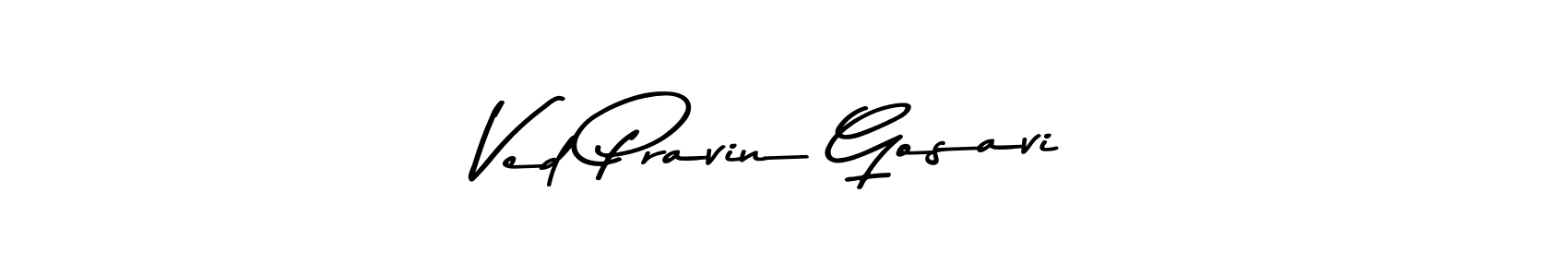 Here are the top 10 professional signature styles for the name Ved Pravin Gosavi. These are the best autograph styles you can use for your name. Ved Pravin Gosavi signature style 9 images and pictures png