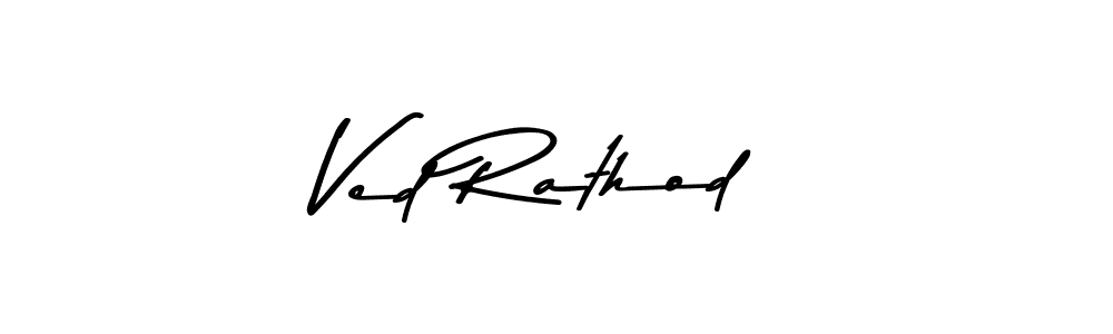 Use a signature maker to create a handwritten signature online. With this signature software, you can design (Asem Kandis PERSONAL USE) your own signature for name Ved Rathod. Ved Rathod signature style 9 images and pictures png