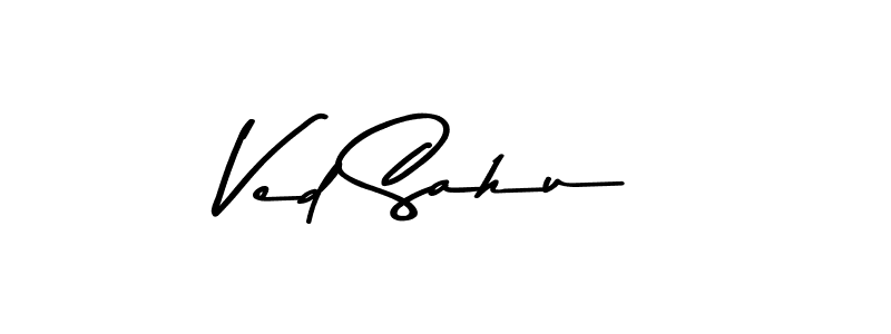 Ved Sahu stylish signature style. Best Handwritten Sign (Asem Kandis PERSONAL USE) for my name. Handwritten Signature Collection Ideas for my name Ved Sahu. Ved Sahu signature style 9 images and pictures png