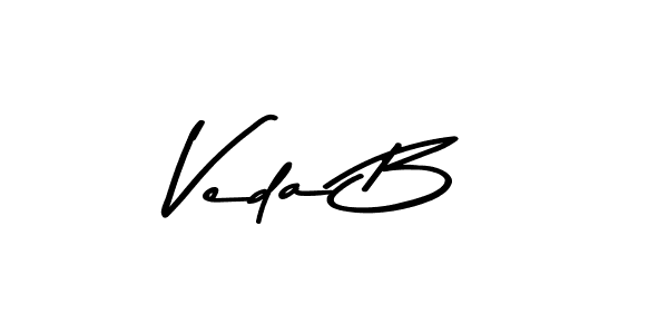 Create a beautiful signature design for name Veda B. With this signature (Asem Kandis PERSONAL USE) fonts, you can make a handwritten signature for free. Veda B signature style 9 images and pictures png
