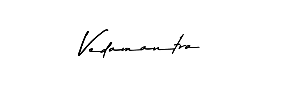 Vedamantra stylish signature style. Best Handwritten Sign (Asem Kandis PERSONAL USE) for my name. Handwritten Signature Collection Ideas for my name Vedamantra. Vedamantra signature style 9 images and pictures png