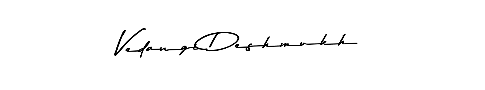 Make a short Vedangi Deshmukh signature style. Manage your documents anywhere anytime using Asem Kandis PERSONAL USE. Create and add eSignatures, submit forms, share and send files easily. Vedangi Deshmukh signature style 9 images and pictures png