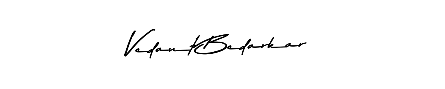 Also we have Vedant Bedarkar name is the best signature style. Create professional handwritten signature collection using Asem Kandis PERSONAL USE autograph style. Vedant Bedarkar signature style 9 images and pictures png