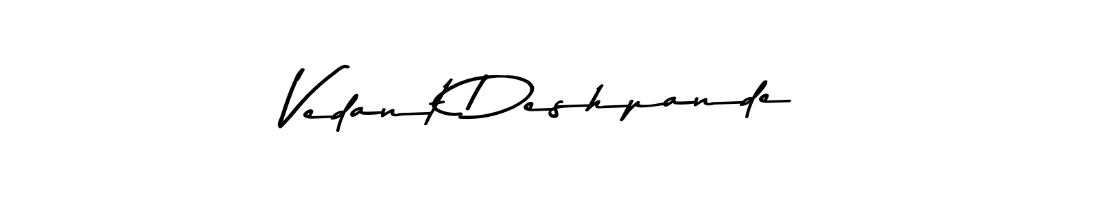 How to make Vedant Deshpande signature? Asem Kandis PERSONAL USE is a professional autograph style. Create handwritten signature for Vedant Deshpande name. Vedant Deshpande signature style 9 images and pictures png