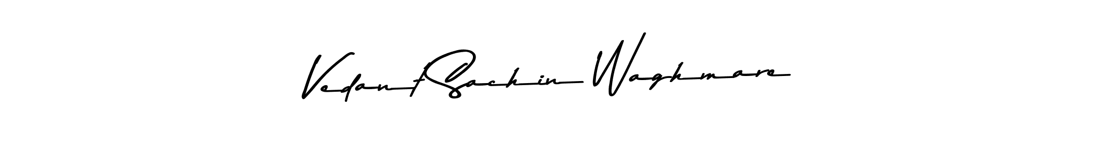 Vedant Sachin Waghmare stylish signature style. Best Handwritten Sign (Asem Kandis PERSONAL USE) for my name. Handwritten Signature Collection Ideas for my name Vedant Sachin Waghmare. Vedant Sachin Waghmare signature style 9 images and pictures png