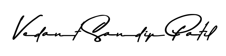 Similarly Asem Kandis PERSONAL USE is the best handwritten signature design. Signature creator online. You can use it as an online autograph creator for name Vedant Sandip Patil. Vedant Sandip Patil signature style 9 images and pictures png