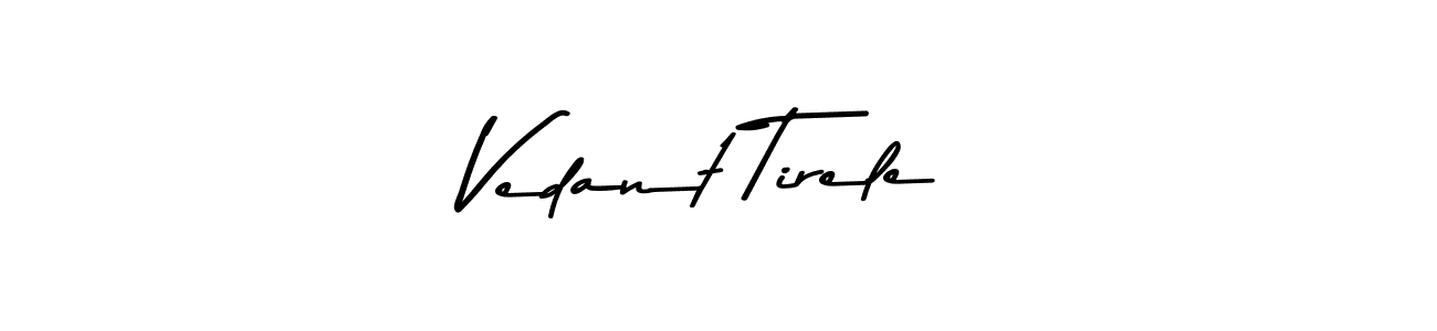 Make a beautiful signature design for name Vedant Tirele. Use this online signature maker to create a handwritten signature for free. Vedant Tirele signature style 9 images and pictures png