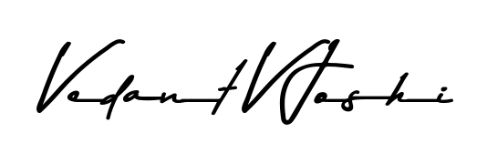 An effortless, minimalist signature concept for Vedant V Joshi using Asem Kandis PERSONAL USE design. Clean lines that look great on any document. Vedant V Joshi signature style 9 images and pictures png