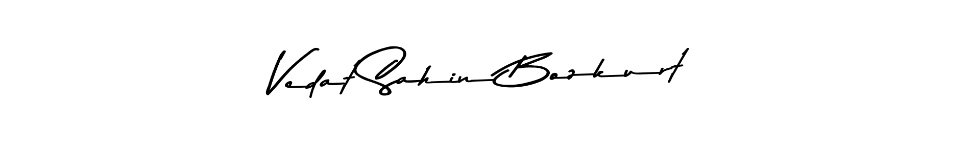The best way (Asem Kandis PERSONAL USE) to make a short signature is to pick only two or three words in your name. The name Vedat Sahin Bozkurt include a total of six letters. For converting this name. Vedat Sahin Bozkurt signature style 9 images and pictures png