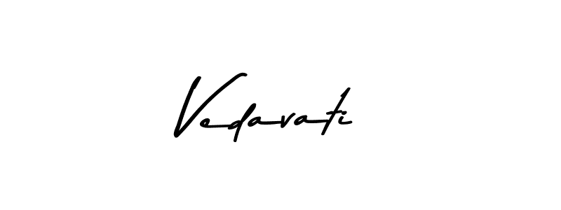 Vedavati stylish signature style. Best Handwritten Sign (Asem Kandis PERSONAL USE) for my name. Handwritten Signature Collection Ideas for my name Vedavati. Vedavati signature style 9 images and pictures png
