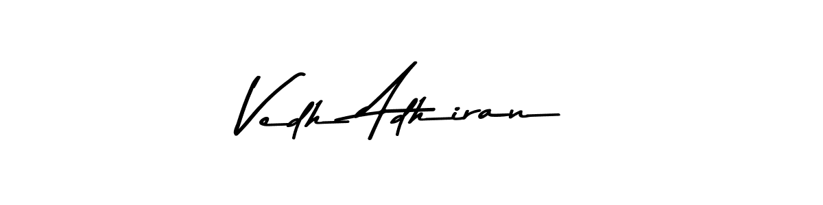 Also we have Vedh Adhiran name is the best signature style. Create professional handwritten signature collection using Asem Kandis PERSONAL USE autograph style. Vedh Adhiran signature style 9 images and pictures png