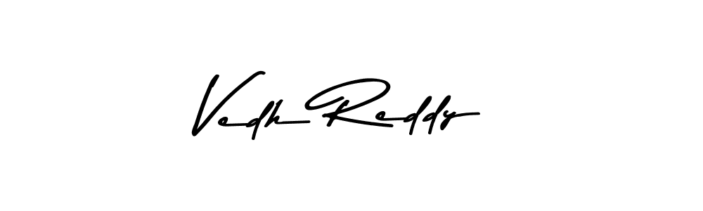 Similarly Asem Kandis PERSONAL USE is the best handwritten signature design. Signature creator online .You can use it as an online autograph creator for name Vedh Reddy. Vedh Reddy signature style 9 images and pictures png