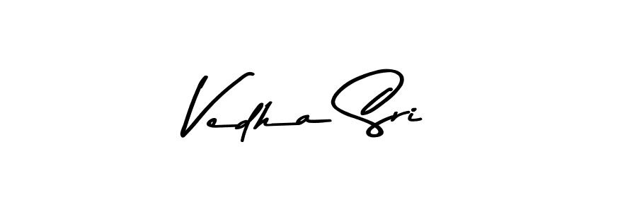 Use a signature maker to create a handwritten signature online. With this signature software, you can design (Asem Kandis PERSONAL USE) your own signature for name Vedha Sri. Vedha Sri signature style 9 images and pictures png