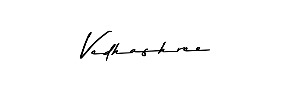 Use a signature maker to create a handwritten signature online. With this signature software, you can design (Asem Kandis PERSONAL USE) your own signature for name Vedhashree. Vedhashree signature style 9 images and pictures png