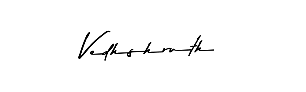 Also we have Vedhshruth name is the best signature style. Create professional handwritten signature collection using Asem Kandis PERSONAL USE autograph style. Vedhshruth signature style 9 images and pictures png