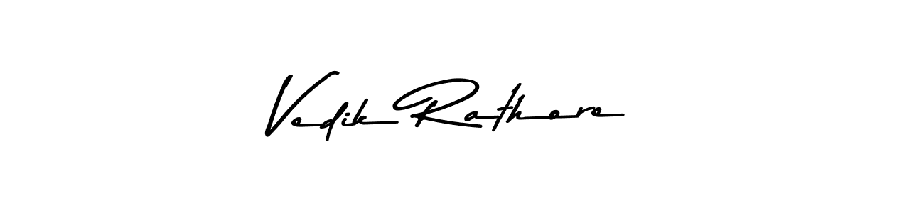 Also You can easily find your signature by using the search form. We will create Vedik Rathore name handwritten signature images for you free of cost using Asem Kandis PERSONAL USE sign style. Vedik Rathore signature style 9 images and pictures png