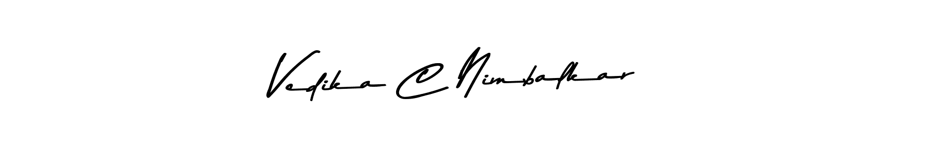 Here are the top 10 professional signature styles for the name Vedika C Nimbalkar. These are the best autograph styles you can use for your name. Vedika C Nimbalkar signature style 9 images and pictures png