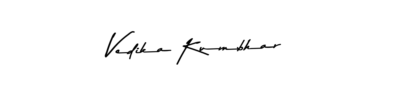 How to make Vedika Kumbhar signature? Asem Kandis PERSONAL USE is a professional autograph style. Create handwritten signature for Vedika Kumbhar name. Vedika Kumbhar signature style 9 images and pictures png