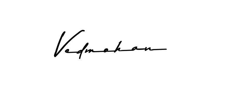 Asem Kandis PERSONAL USE is a professional signature style that is perfect for those who want to add a touch of class to their signature. It is also a great choice for those who want to make their signature more unique. Get Vedmohan name to fancy signature for free. Vedmohan signature style 9 images and pictures png